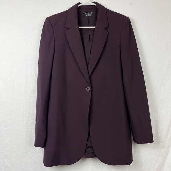 Theory | Jackets & Coats | Theory Wool Dalingwood Longline Blazer ...